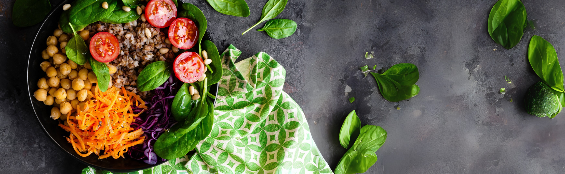 Ensalada. Nutrición, alimentación saludable.